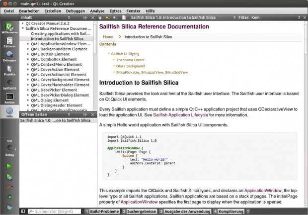 Die SDK dokumentiert Silica.